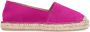 Manfield Dames Donker roze suède espadrilles - Thumbnail 1