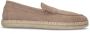 Manfield Heren Taupe suède espadrilles - Thumbnail 1