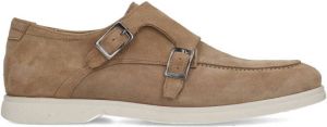 Manfield Heren Beige suède casual gespschoenen