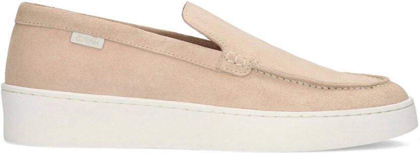 Manfield Dames Beige suède loafers