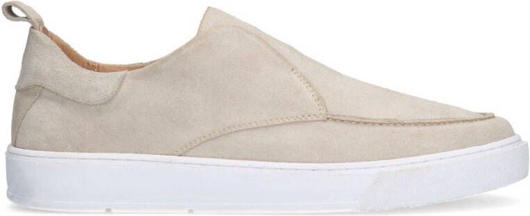 Manfield Heren Beige suède loafer