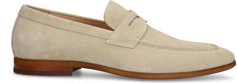 Manfield suède loafers beige