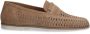 Manfield Heren Beige suède loafers - Thumbnail 1