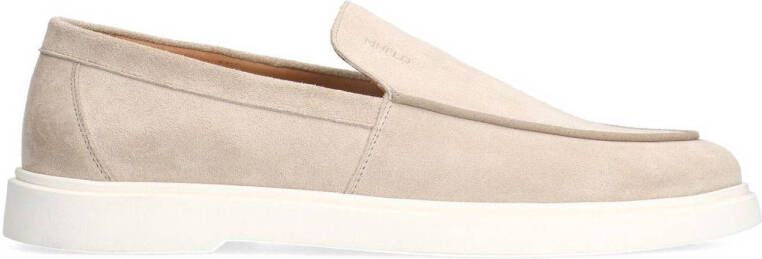 Manfield Beige suède loafers