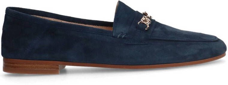 Manfield suède loafers blauw