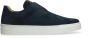 Manfield Dames Blauwe suède loafers - Thumbnail 1