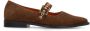 Manfield Dames Cognac suède loafers - Thumbnail 1