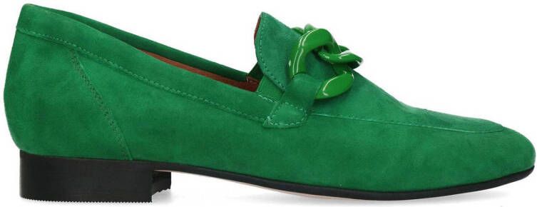 Manfield suède loafers groen