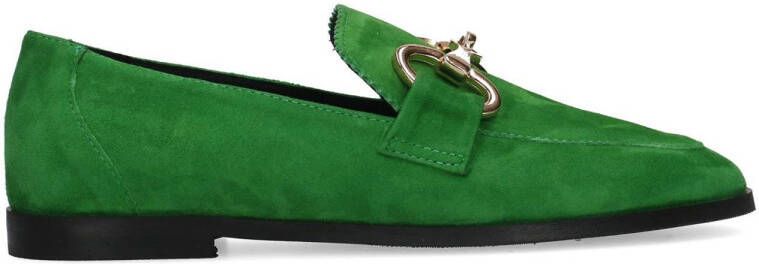 Manfield suède loafers groen