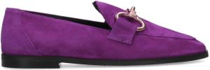 Manfield Dames Paarse suède loafers