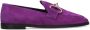 Manfield Dames Paarse suède loafers - Thumbnail 1