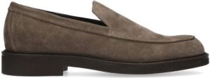 Manfield Heren Taupe suède loafers