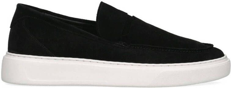 Manfield suede loafers zwart