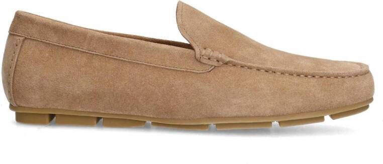 Manfield Heren Taupe suède loafer