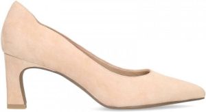 Manfield Dames Beige suède pumps