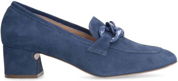 Manfield suède pumps blauw