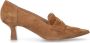 Manfield Dames Beige suède pumps - Thumbnail 1