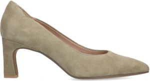 Manfield Dames Groene suède pumps