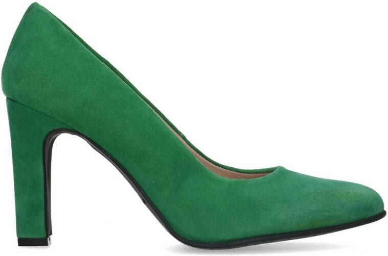 Manfield suède pumps groen