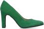 Manfield Dames Groene suède pumps - Thumbnail 1