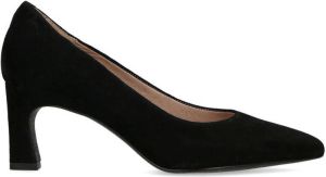 Manfield Dames Zwarte suède pumps