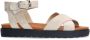 Manfield Dames Beige suède sandalen - Thumbnail 1