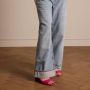 Manfield Dames Roze suède sandalen met hak - Thumbnail 1