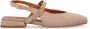 Manfield suède slingback loafers beige - Thumbnail 1