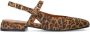Manfield suède slingback loafers bruin zwart - Thumbnail 1