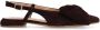 Manfield Dames Bruine suède slingbacks met strik - Thumbnail 1
