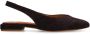 Manfield Dames Bruine suède slingbacks - Thumbnail 1