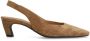 Manfield Dames Beige suède croco slingbacks - Thumbnail 1