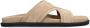 Manfield Heren Beige suède slippers - Thumbnail 1