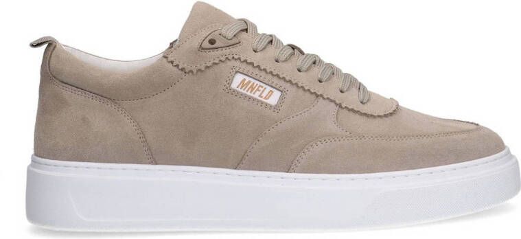 Manfield Heren Beige suède sneakers