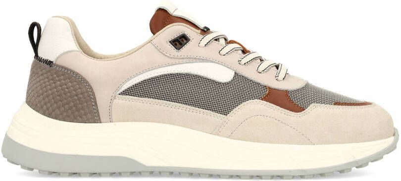 Manfield Heren Beige suède sneakers