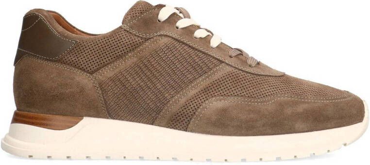 Manfield Heren Taupe suède sneakers