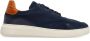 Manfield suède sneakers donkerblauw - Thumbnail 1