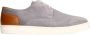 Manfield Heren Grijze suède sneakers - Thumbnail 1