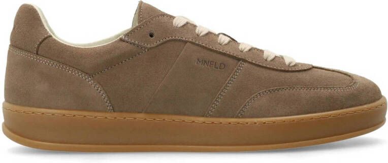 Manfield Heren Taupe suède sneakers