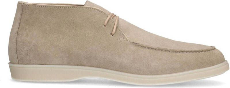 Manfield Heren Beige suède veterboots