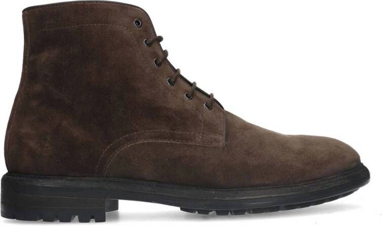 Manfield suède veterboots bruin