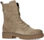 Manfield Dames Taupe suède veterboots - Thumbnail 1