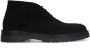 Manfield Heren Zwarte suède veterboots - Thumbnail 1
