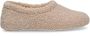 Manfield Dames Beige teddy pantoffels - Thumbnail 1
