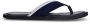 Manfield Heren Navy canvas slippers - Thumbnail 1