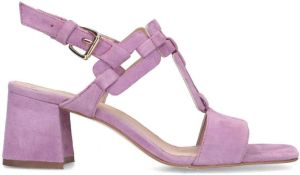Manfield x Michelle Bollen suède sandalettes lila