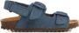 Mango Kids leren sandalen blauw Jongens Leer Effen 21(12 8cm) - Thumbnail 1