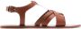 Mango Kids leren sandalen cognac - Thumbnail 1