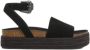 Mango Kids leren sandalen zwart Meisjes Leer 35 | Sandaal van - Thumbnail 1