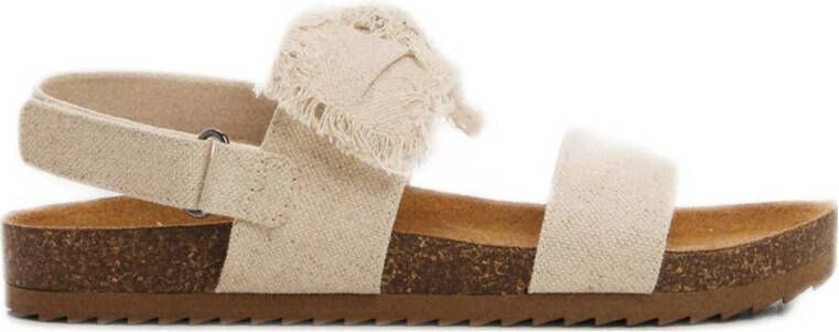 Mango Kids sandalen beige Meisjes Canvas 29 | Sandaal van